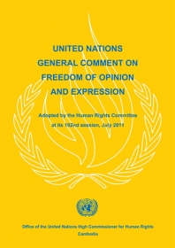 UN General Comment on Freedom of Expression and Opinion